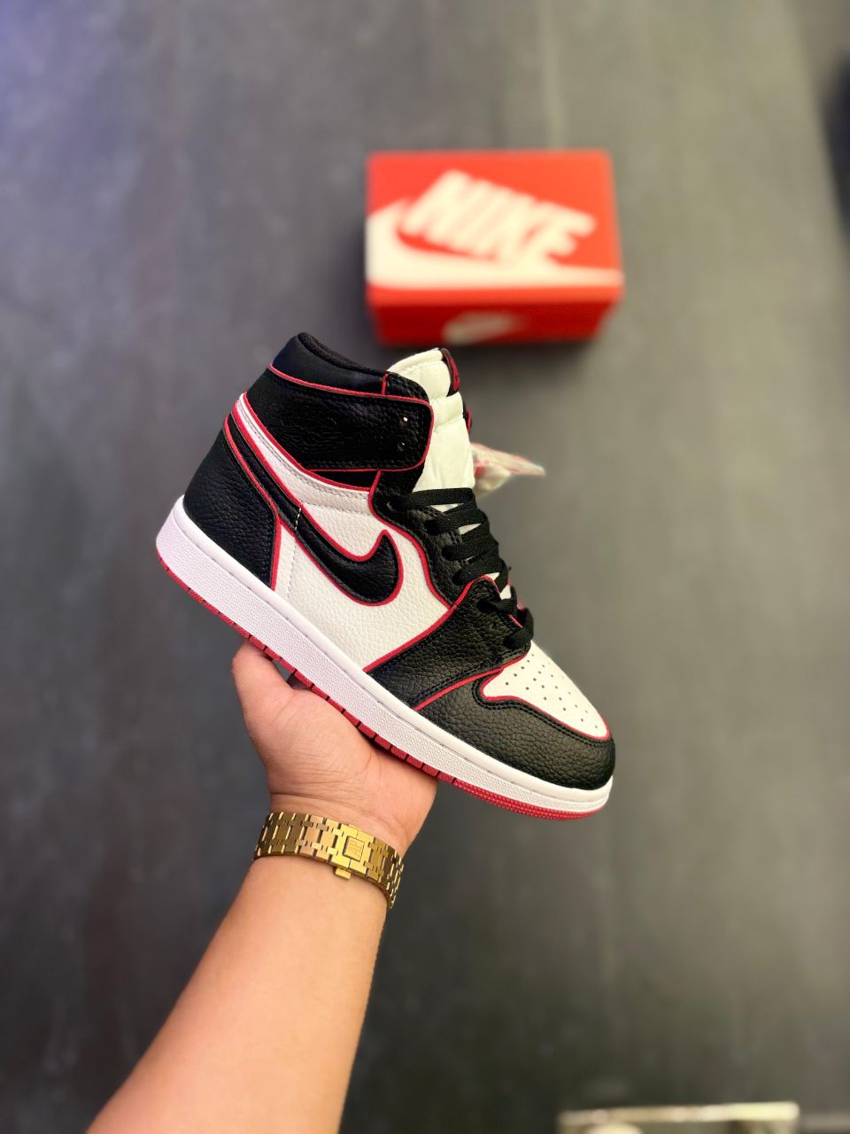 Air Jordan 1 Retro High OG “Black Toe Red Outline”