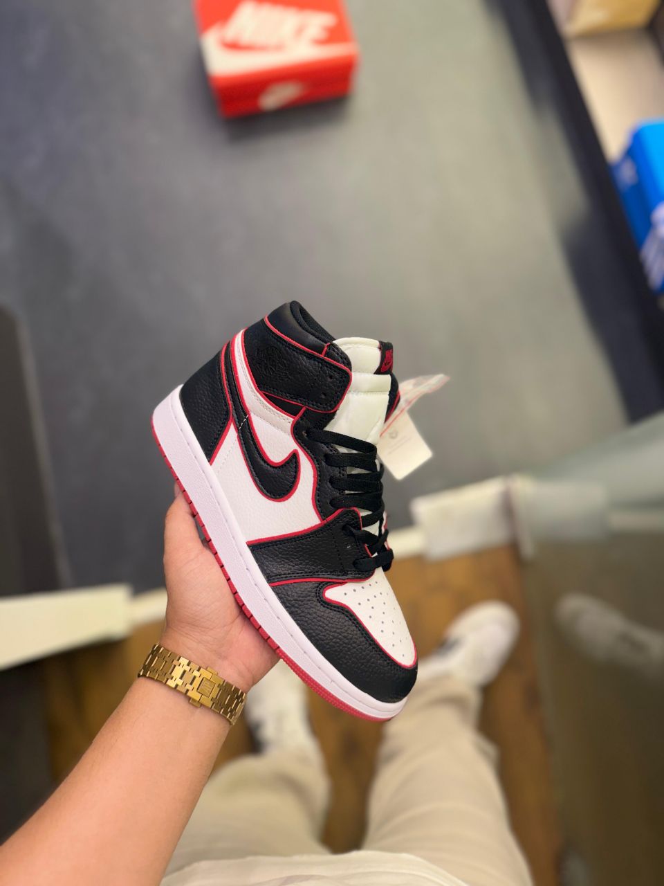 Air Jordan 1 Retro High OG “Black Toe Red Outline”