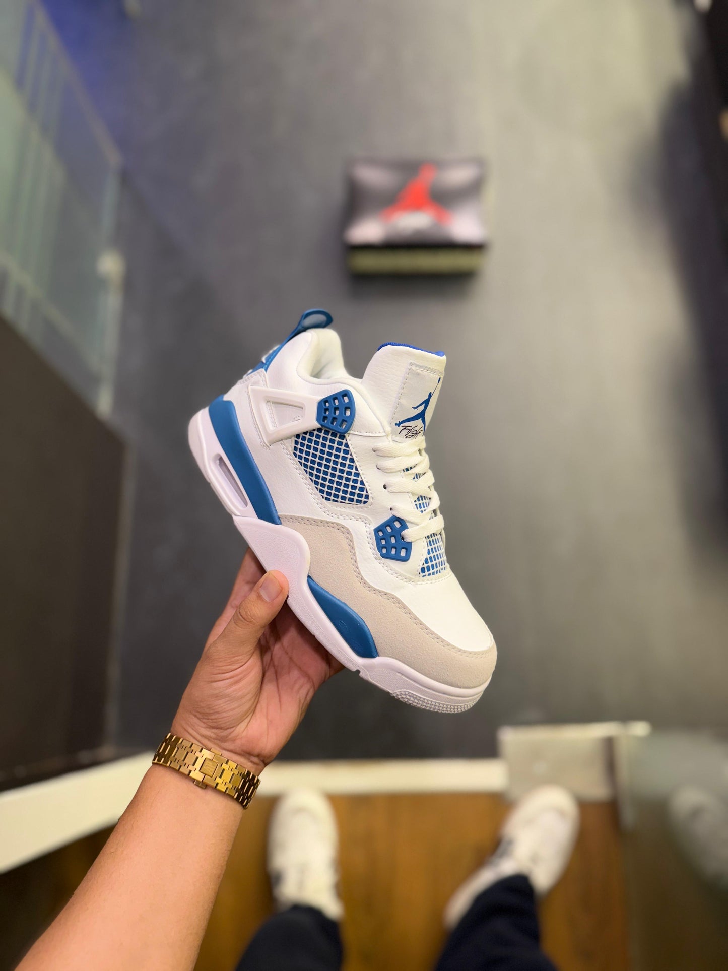 Nike SB x Air Jordan 4 Military Blue shoes