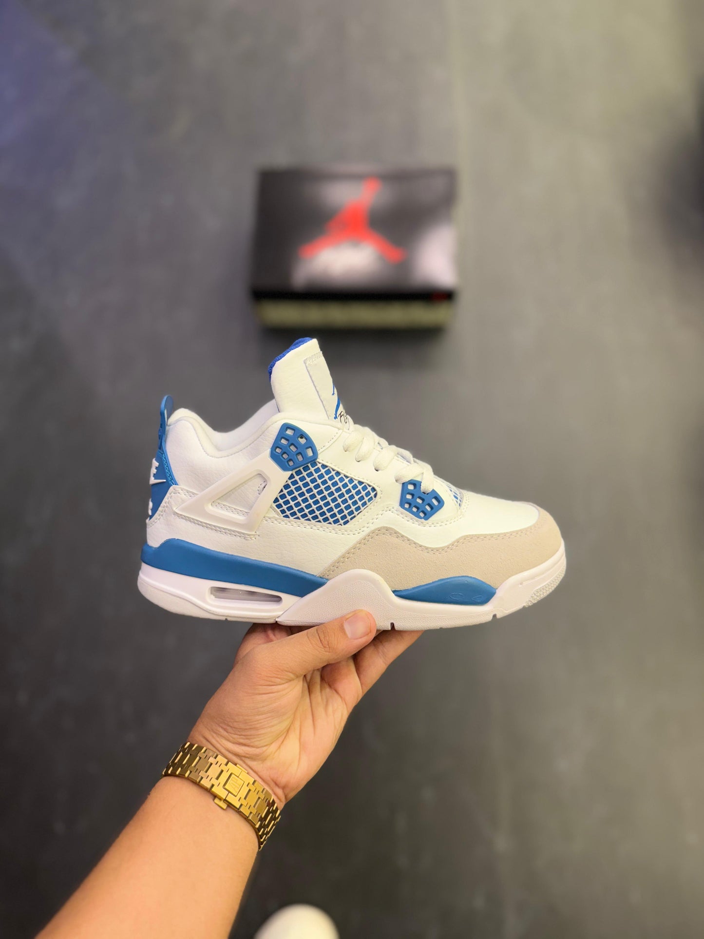 Nike SB x Air Jordan 4 Military Blue shoes