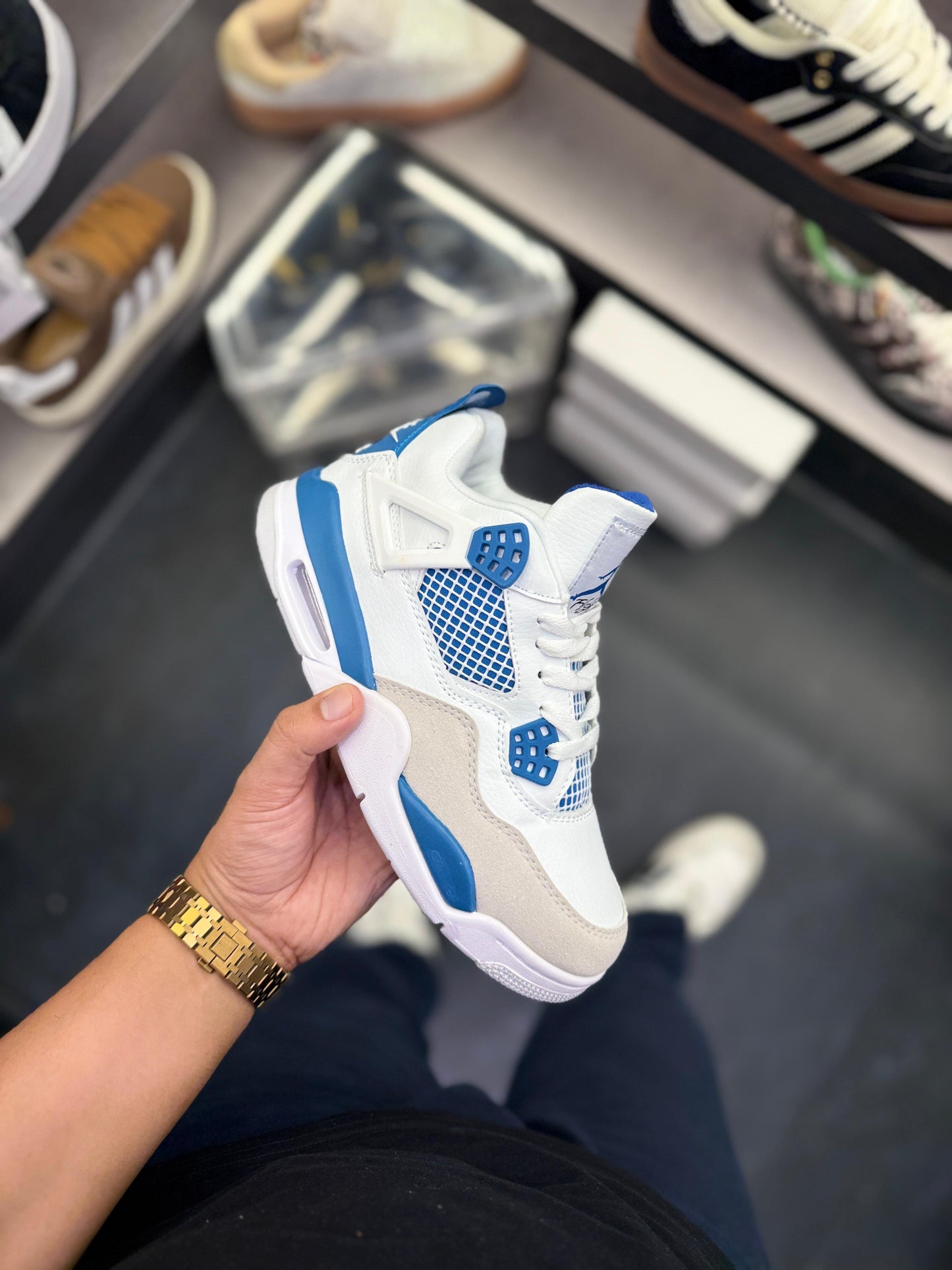 Nike SB x Air Jordan 4 Military Blue shoes